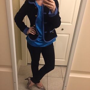 Marc Jacobs velvet blazer military style